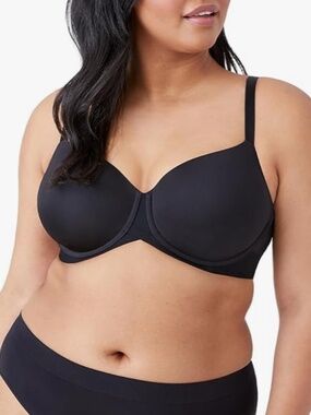 Ultimate Side Smoother Underwire T-Shirt Bra Size US 36G Black